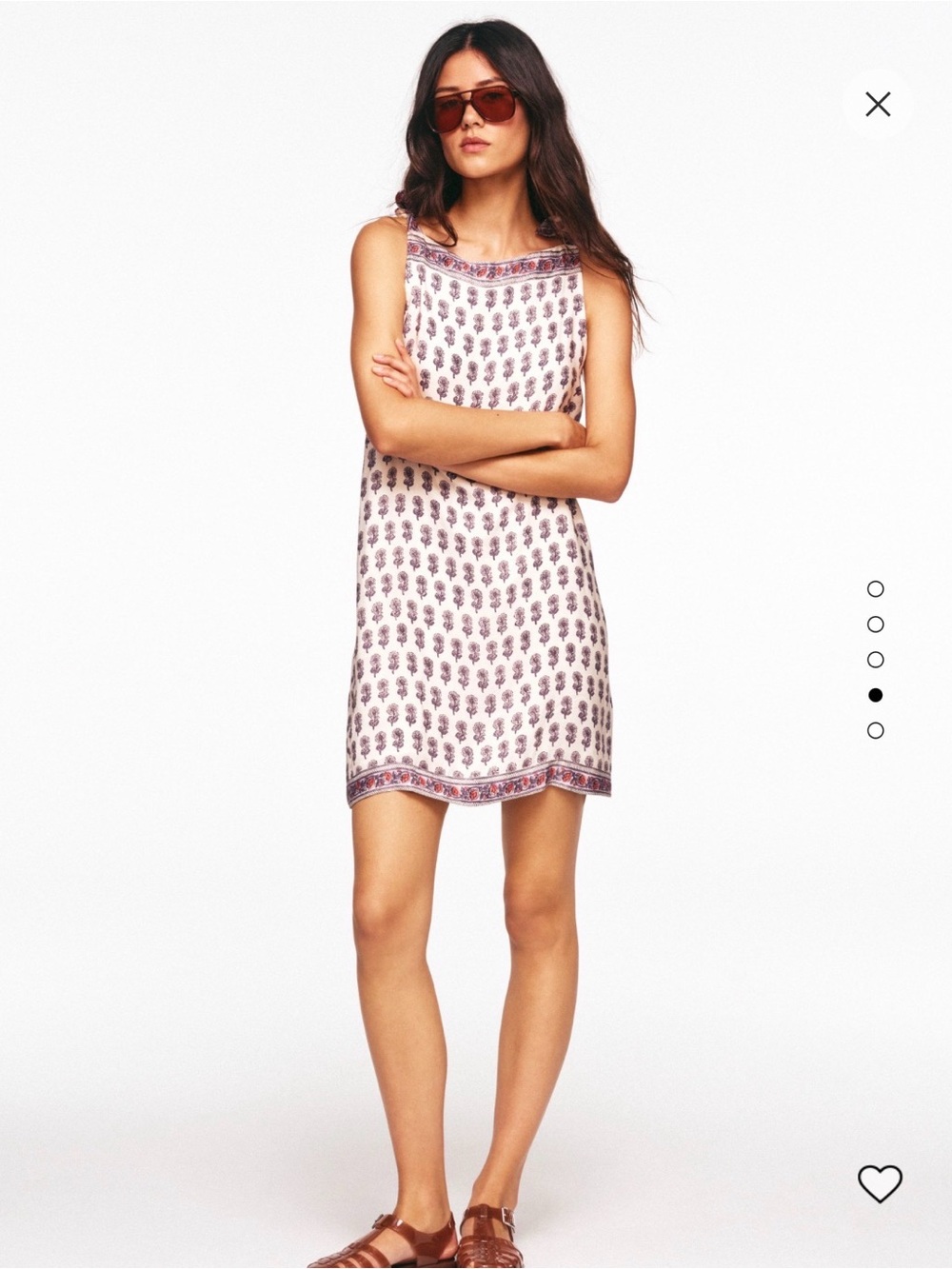 NWOT J Crew Sadie Mini Dress in Lilac Block Print